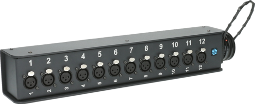 Klotz 12-Fach 3-Pol XLR auf RMP Multipin Stagebox