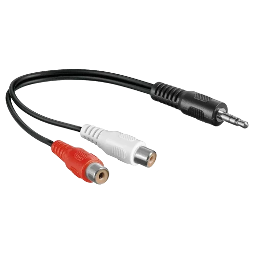  3,5mm TRS auf 2-fach Chinch F