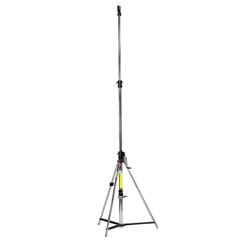 Manfrotto Wind-Up Alu Lampenstativ, silber, 3 Segmente